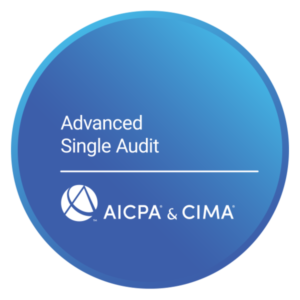 Advance single audit badge from AICPA and CIMA