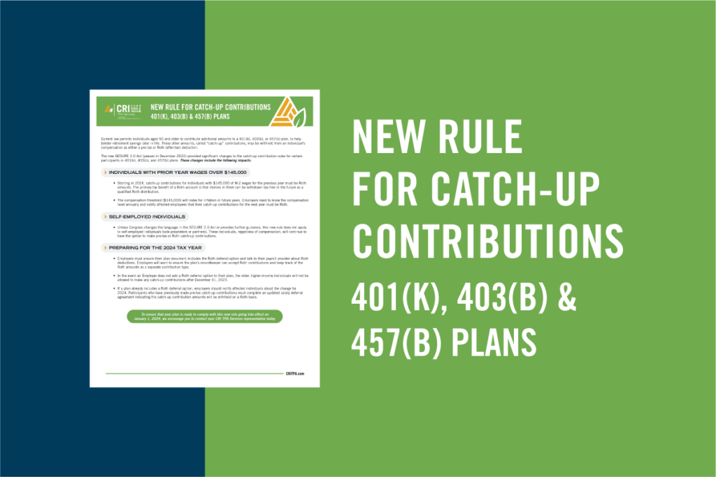 SECURE 2.0: Big changes to 401(k) catch-up contributions in 2024